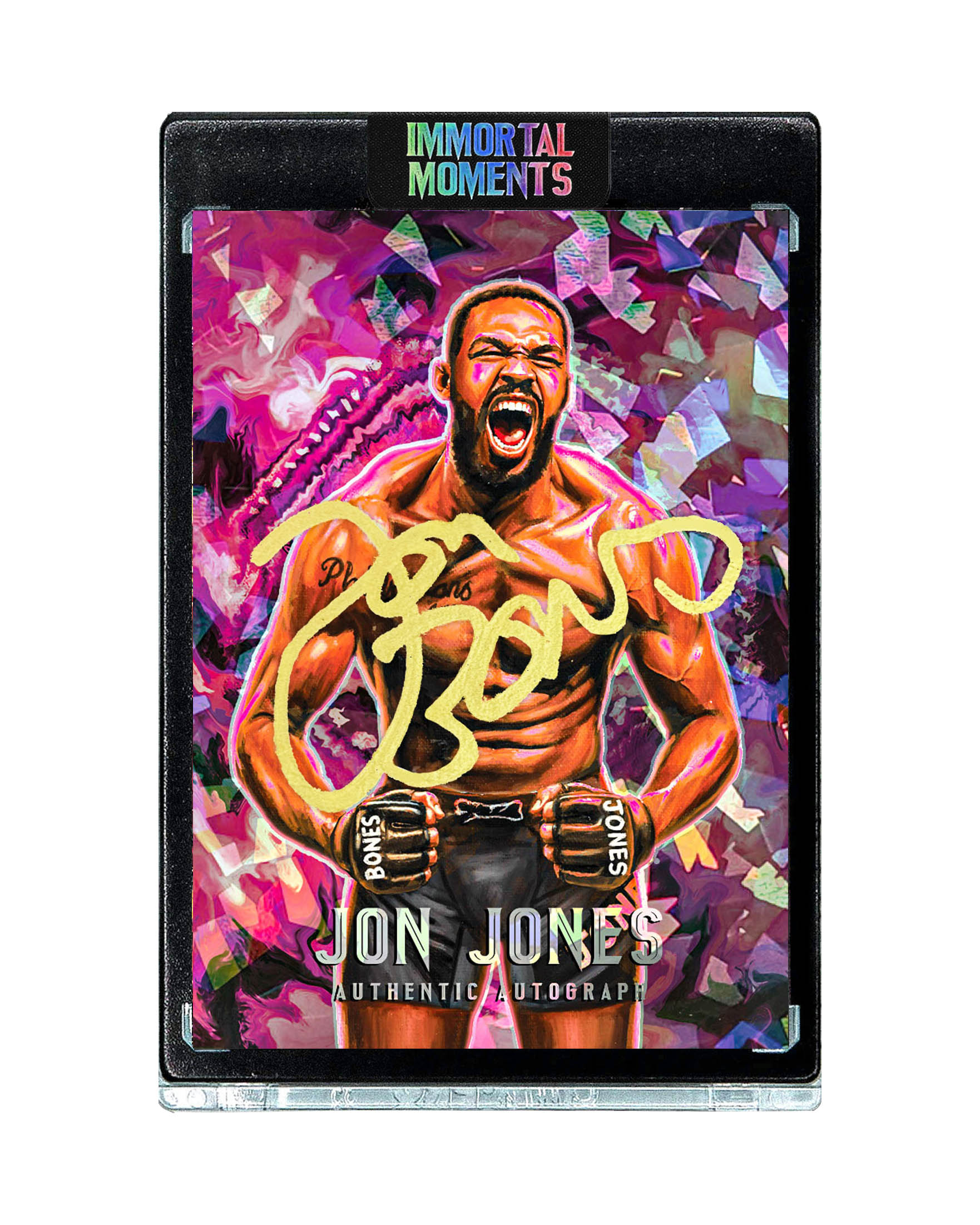 IMMORTAL MOMENTS™ Jon Jones "UNBEATABLE" Autograph Collectible