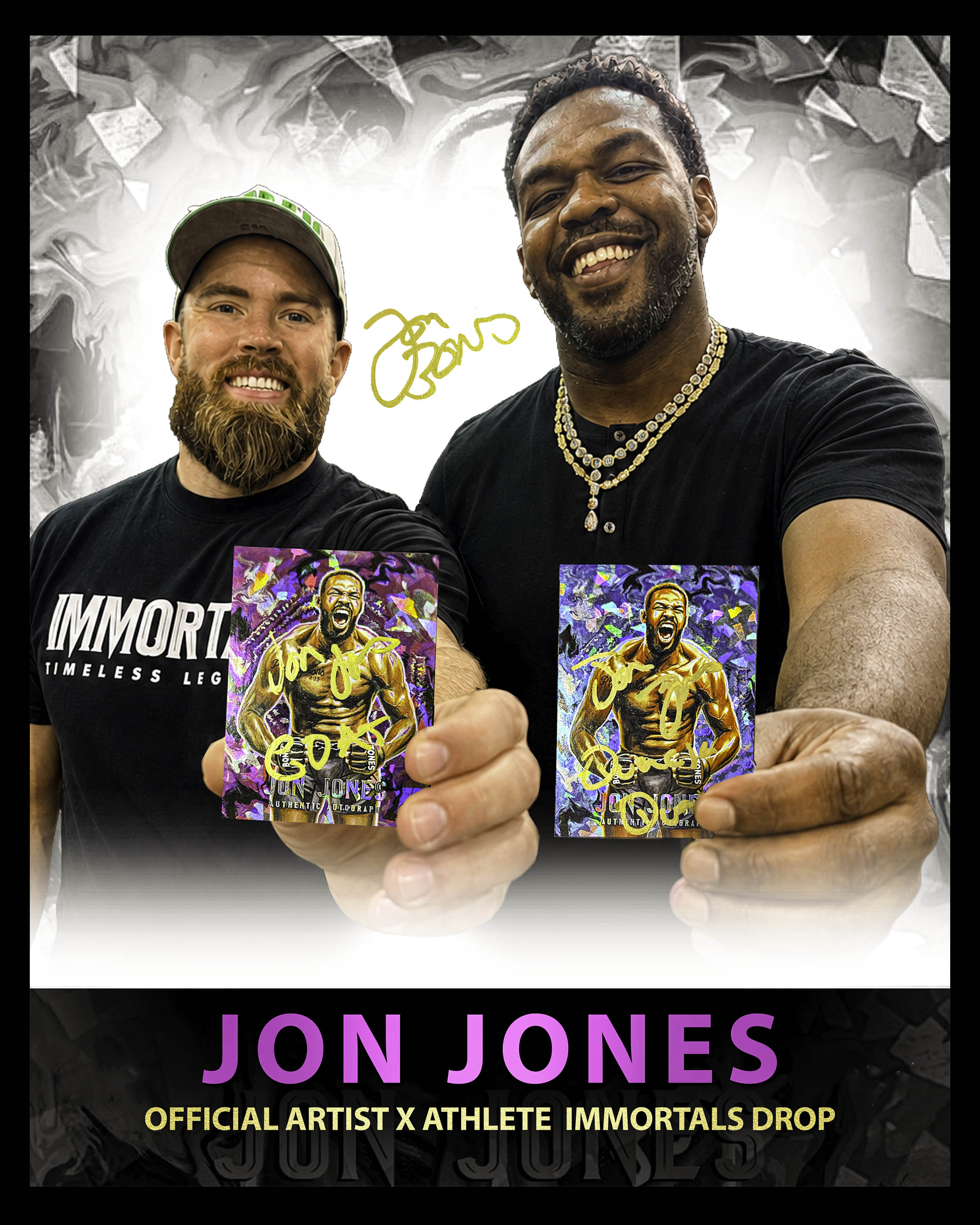 IMMORTAL MOMENTS™ Jon Jones "UNBEATABLE" Autograph Collectible
