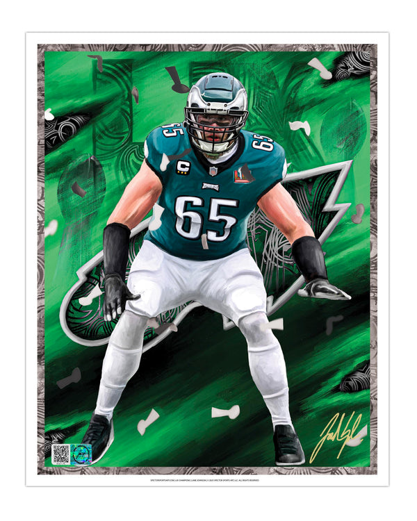 IMMORTAL MOMENTS™ LANE JOHNSON LIX CHAMPIONS 8 x 10 Lithograph