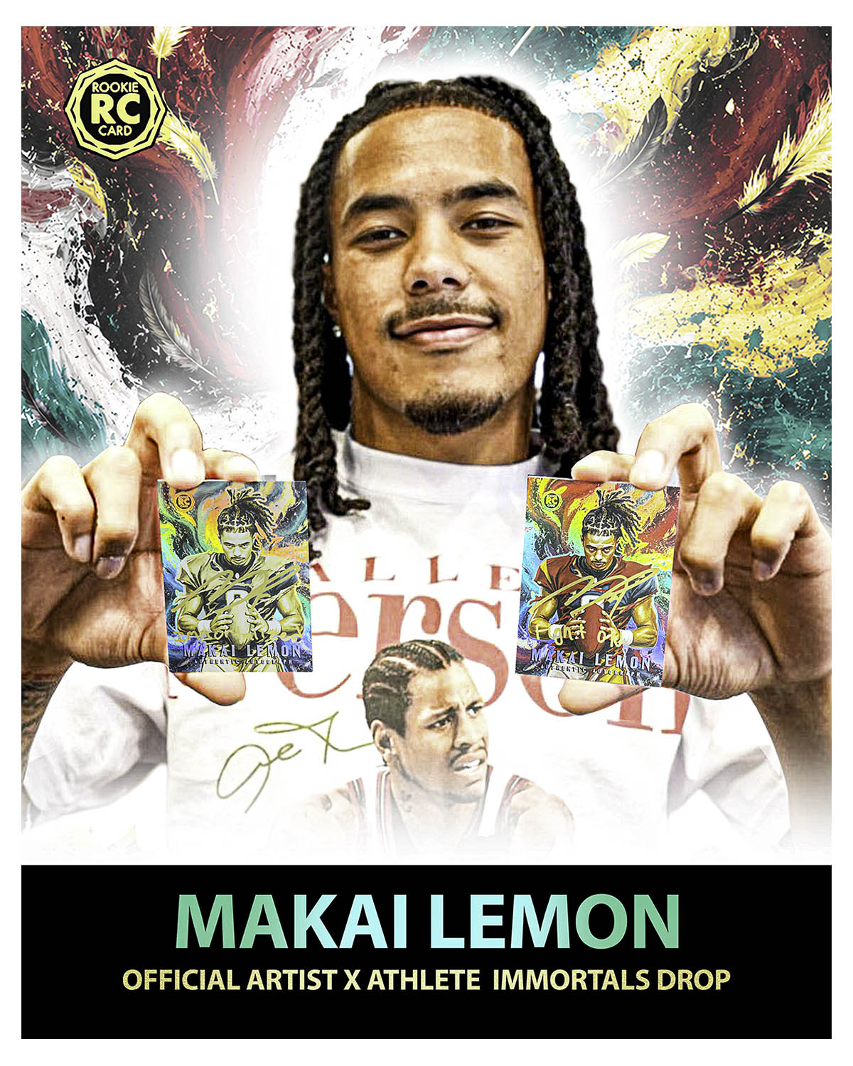 IMMORTAL MOMENTS™ Makai Lemon "NEW ROOTS" Rookie Autograph Collectible