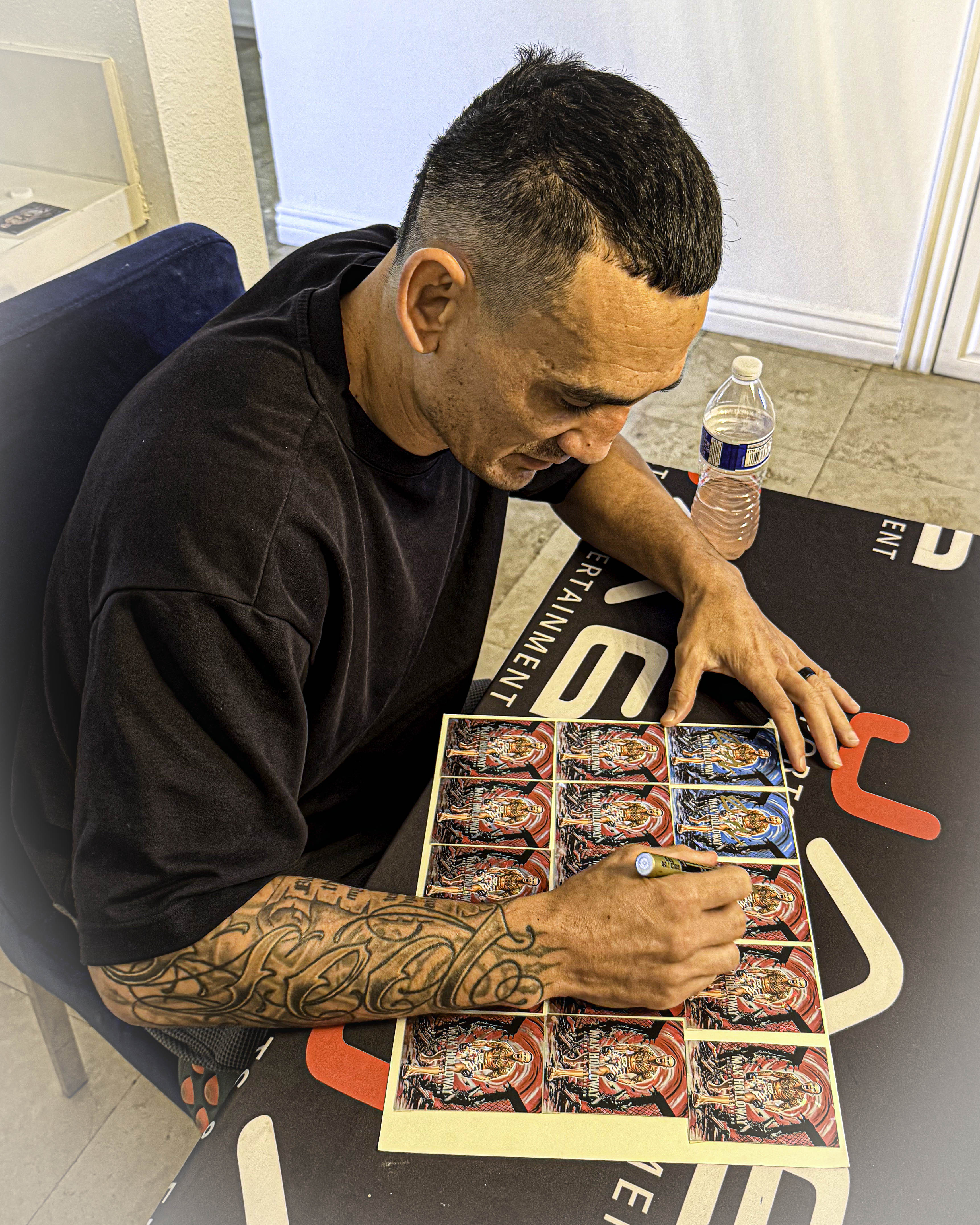 IMMORTAL MOMENTS™ "THROW DOWN" Max Holloway Autograph Collectible