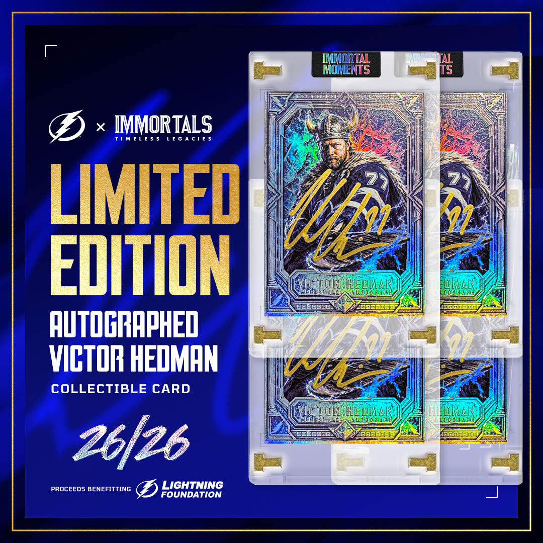 IMMORTAL MOMENTS™ Victor Hedman "THE VIKING" Autograph Collectible