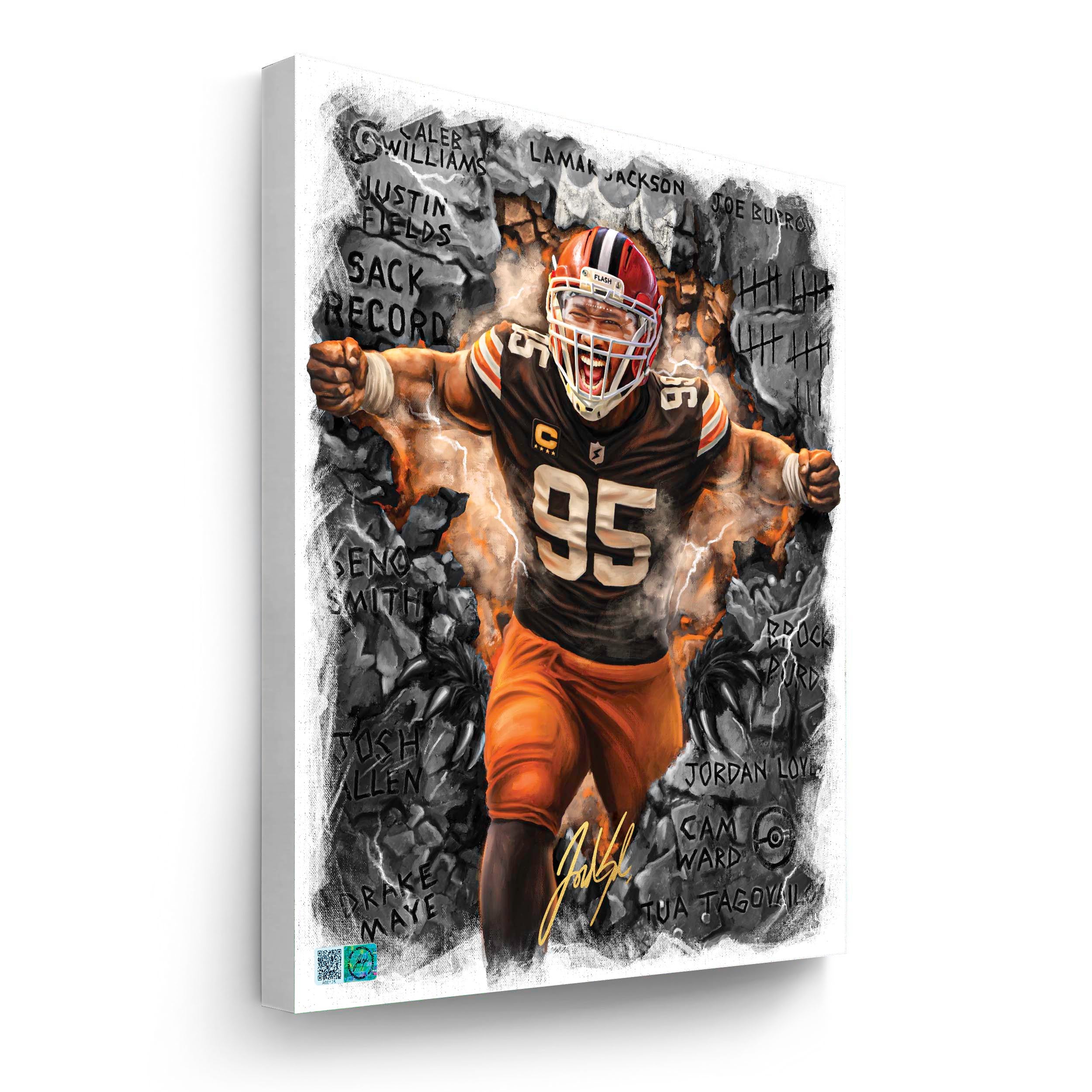 MYLES GARRETT "CROWNED" THE SACK KING