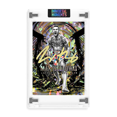 IMMORTAL MOMENTS™ "THROW DOWN" Max Holloway Autograph Collectible