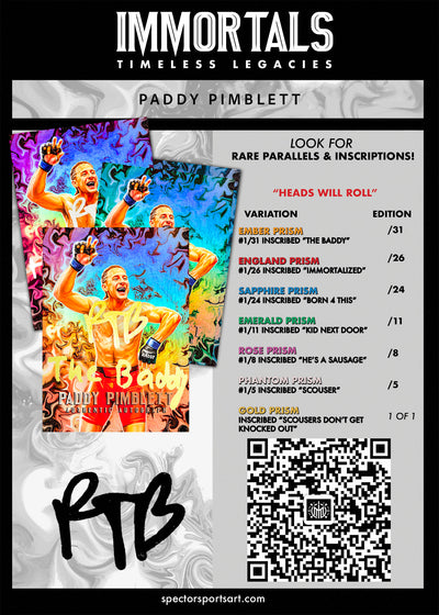 IMMORTAL MOMENTS™ Paddy Pimblett "THE BADDY" Autograph Collectible