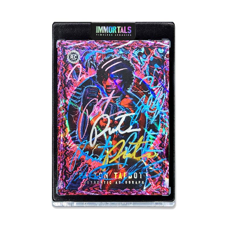 SPECTOR X TALBOTT | "DOUBLE VISION" | UNRELEASED AUTOGRAPHED PRECISION STRIKE CRIMSON PARALLEL ARTIST PROOF TESTER