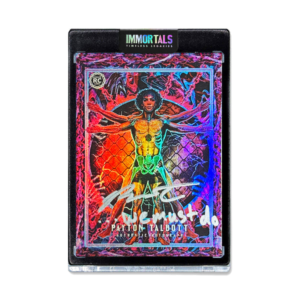 SPECTOR X TALBOTT | "DOUBLE VISION" | UNRELEASED AUTOGRAPHED INSCRIBED VITRUVIAN MAN CRIMSON PARALLEL ARTIST PROOF