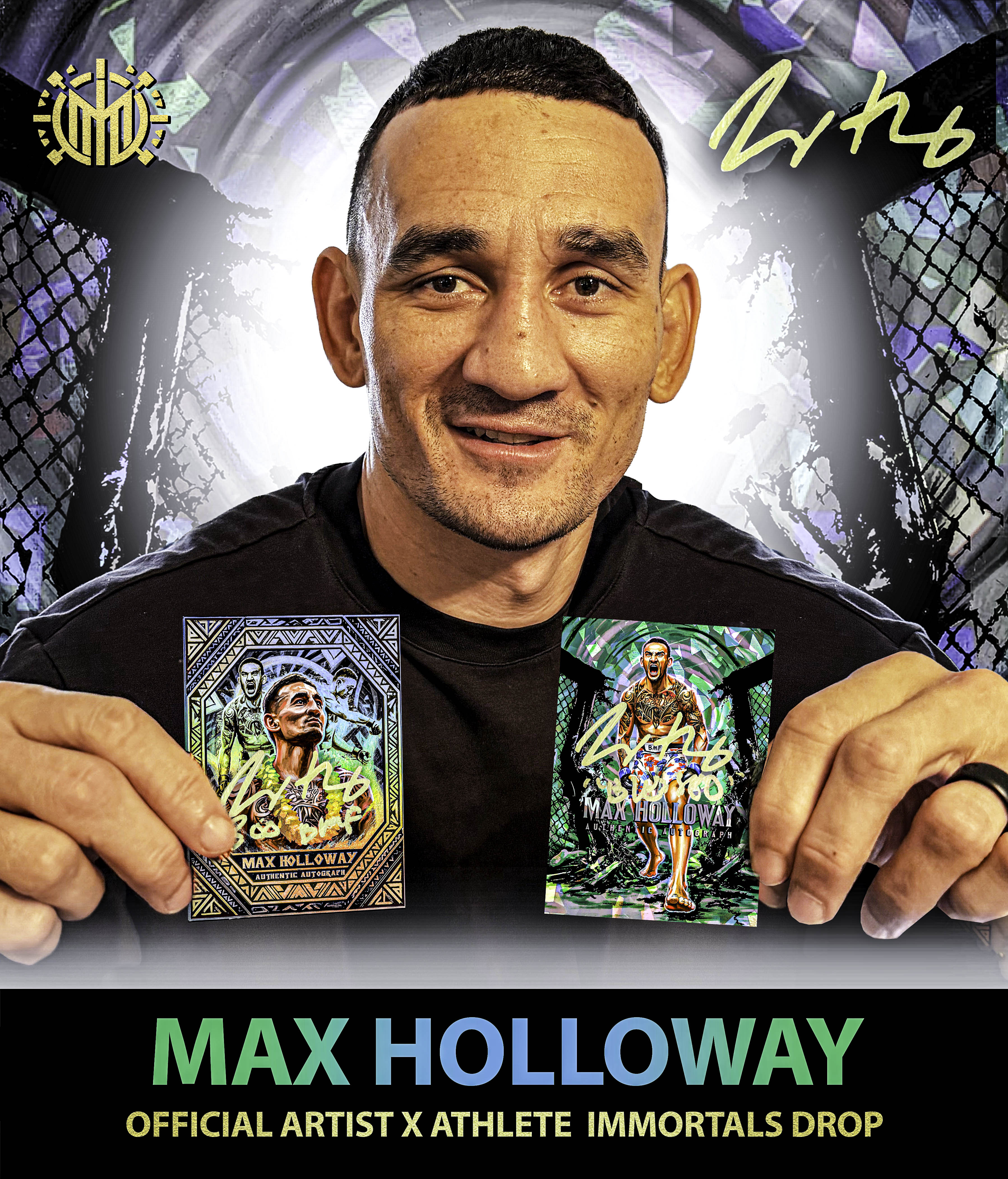 IMMORTAL MOMENTS™ "BLESSED" Max Holloway Autograph Collectible