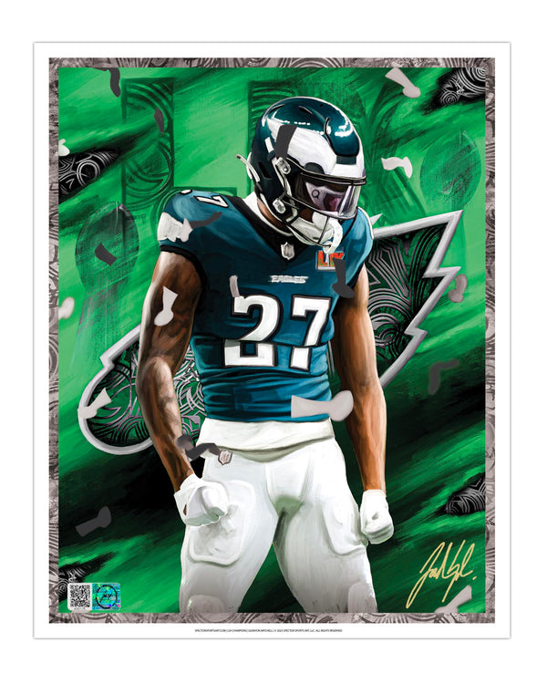 IMMORTAL MOMENTS™ QUINYON MITCHELL LIX CHAMPIONS 8 x 10 Lithograph