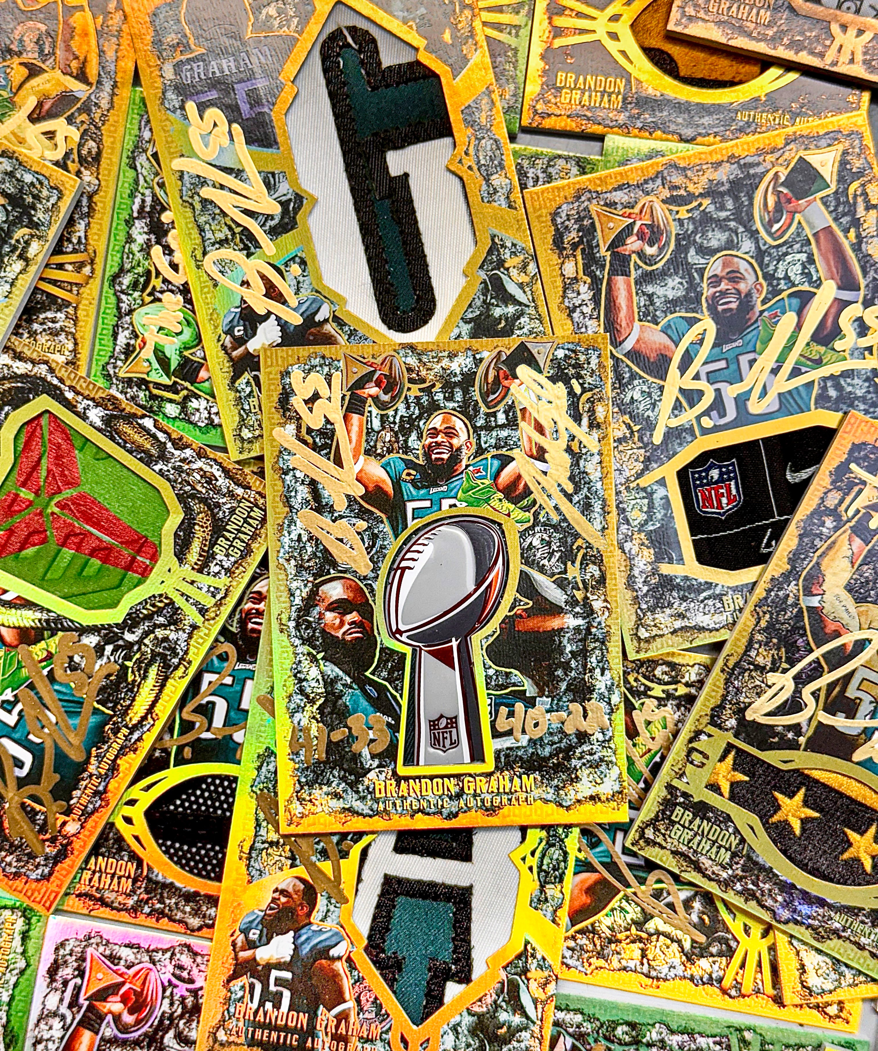 BRANDON GRAHAM "FOREVER 55" GAME WORN LIX RELIC COLLECTIBLE