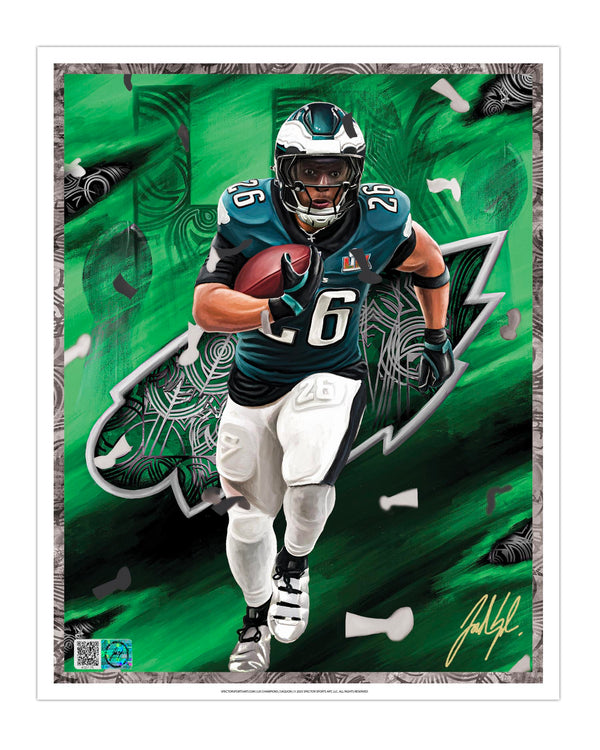 IMMORTAL MOMENTS™ SAQUON LIX CHAMPIONS 8 x 10 Lithograph