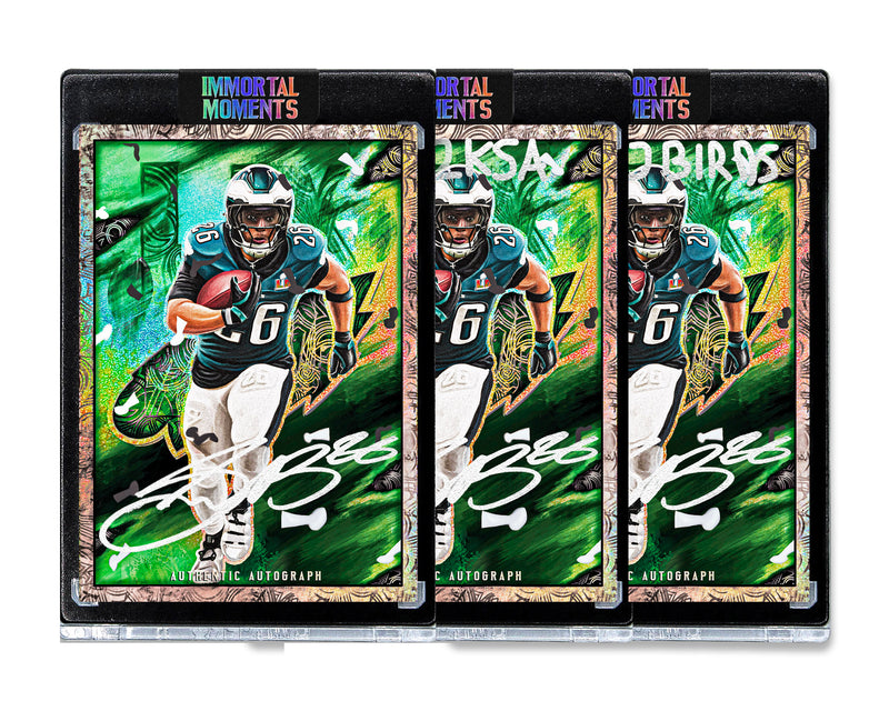 IMMORTAL MOMENTS™ SAQUON BARKLEY LIX CHAMPIONS SET - PRE ORDER