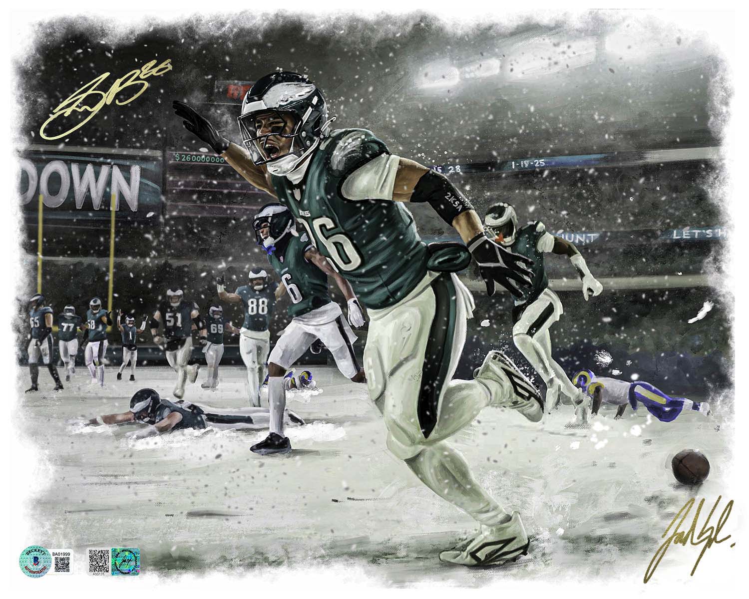 Saquon "HOUSE CALL" Artist X Athlete Dual Autograph | Pre-Sale Opportunity