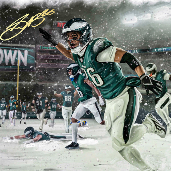 Saquon "HOUSE CALL" Artist X Athlete Dual Autograph - Pre Order Opportunity