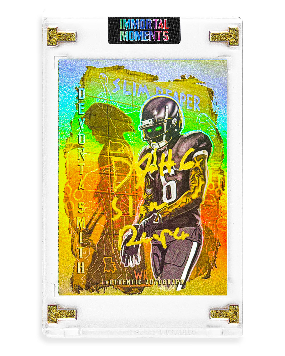 IMMORTAL MOMENTS™ DeVonta Smith "Phantom Six" Autograph Collectible