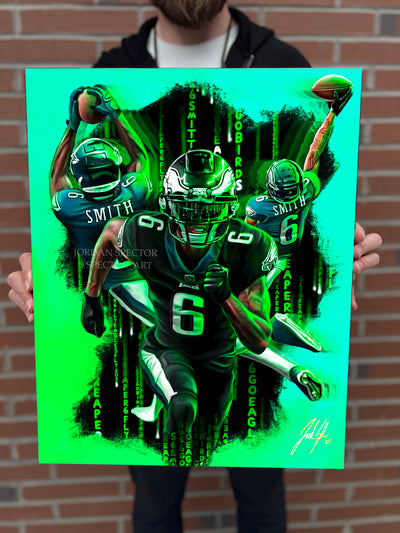Devonta Smith “KEEP PUSHING” - Spector Sports Art -