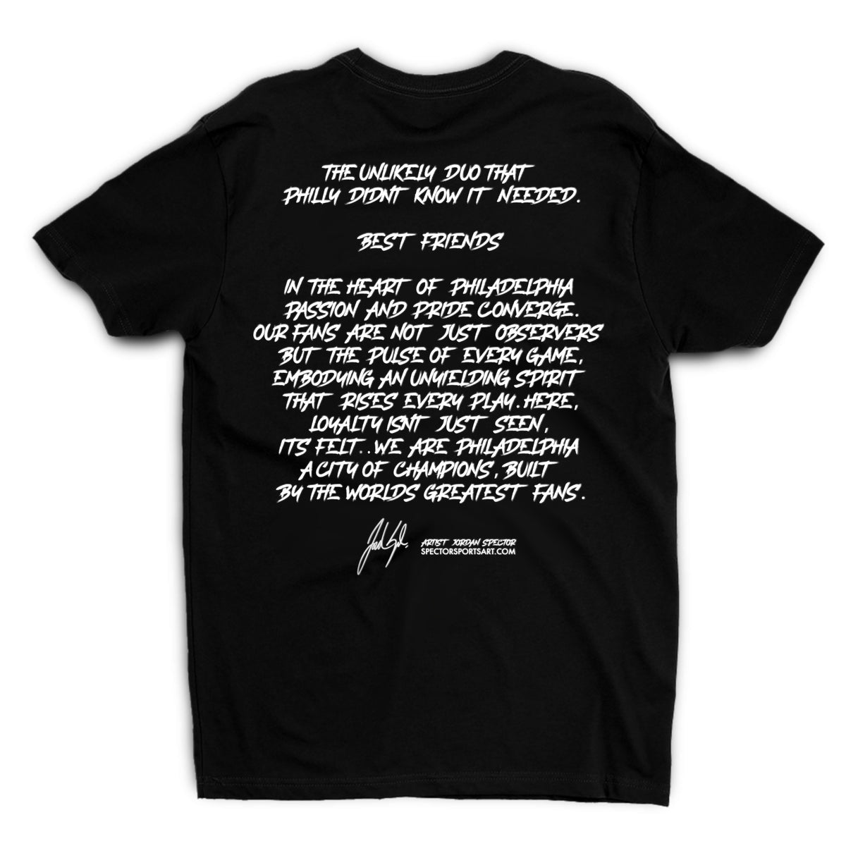 Kelce & The Phanatic "BEST FRIENDS" Limited Edition T-shirt | AVAILABLE 11/24 - 11/27 - Spector Sports Art -