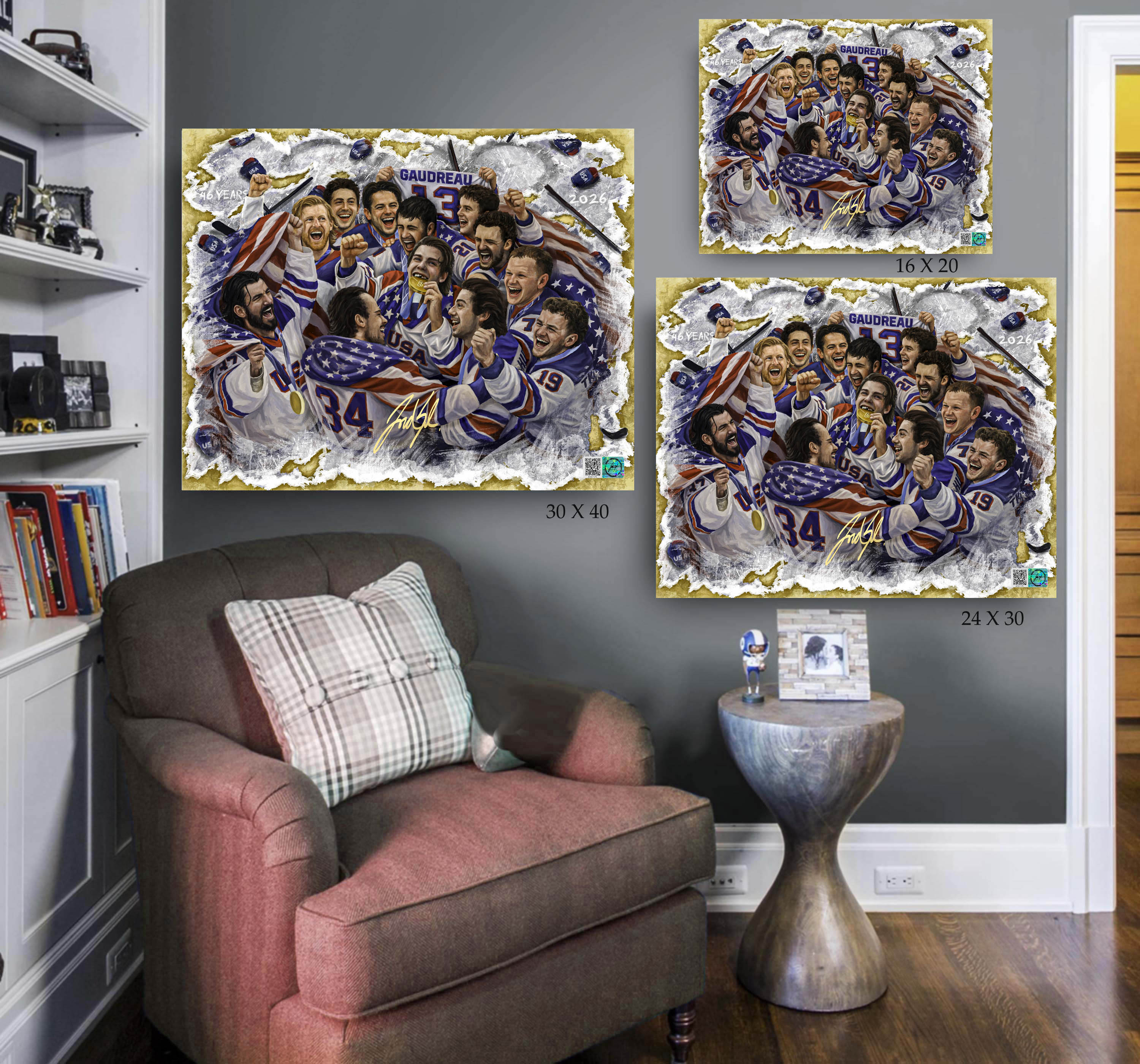 USA Mens Hockey "United In Gold"