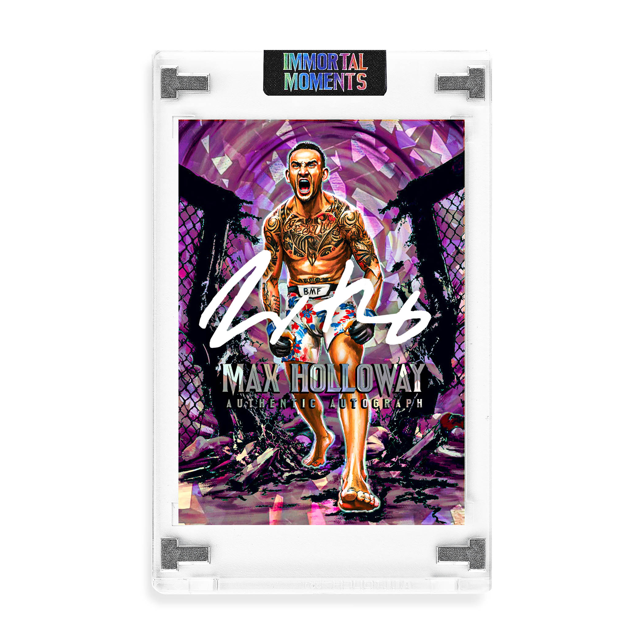 IMMORTAL MOMENTS™ "THROW DOWN" Max Holloway Autograph Collectible