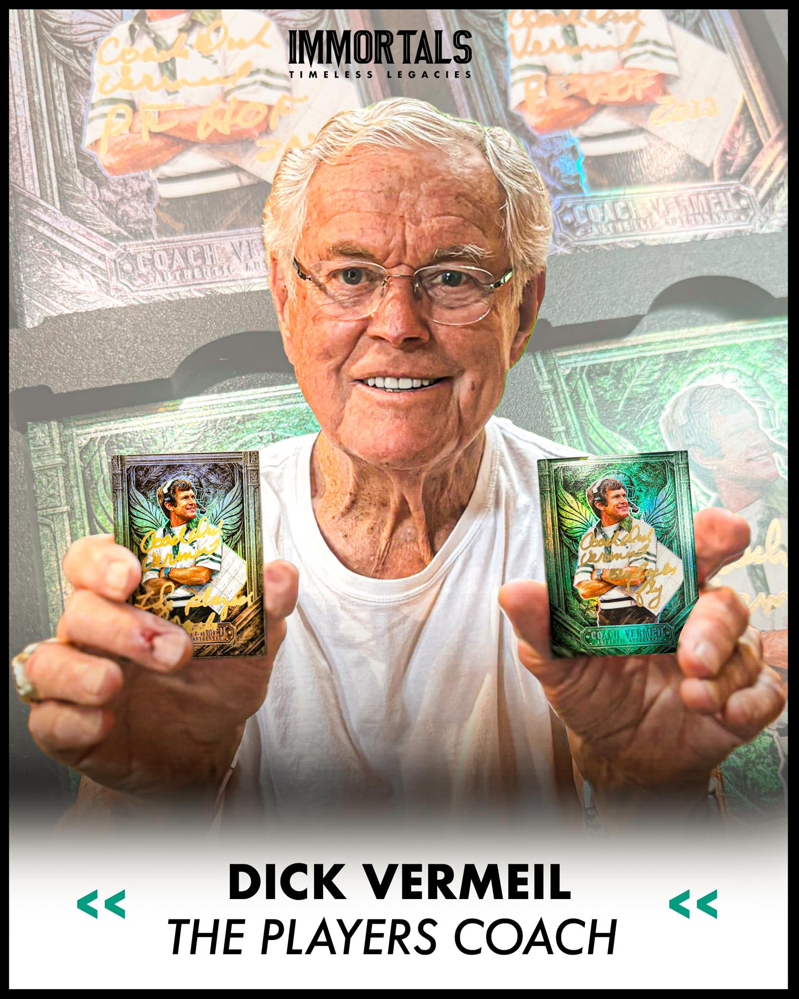 IMMORTAL MOMENTS™ DICK VERMEIL "THE PLAYERS COACH" PHILLY PHAME SET