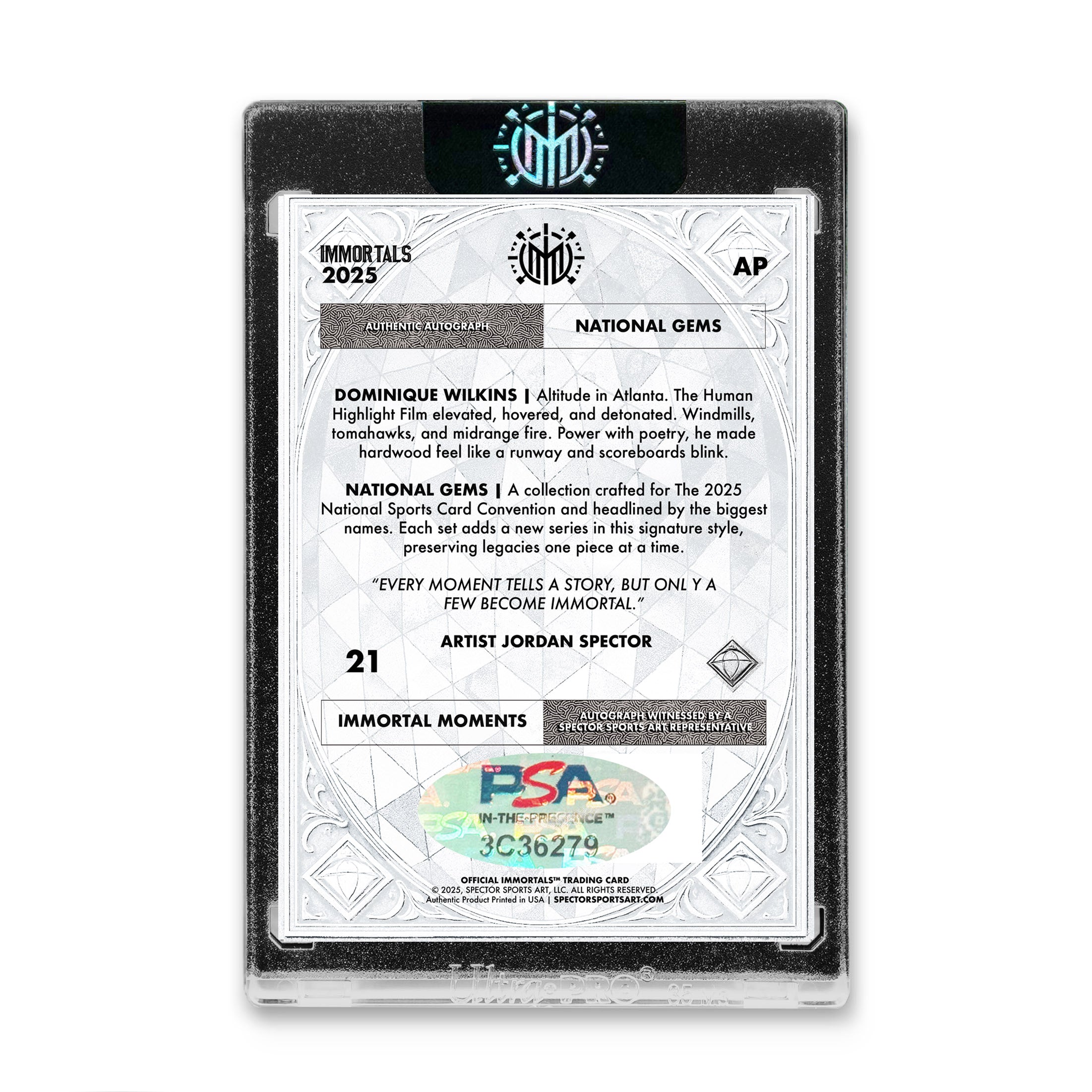 IMMORTAL™ National Gems Dominique Wilkins Collectible
