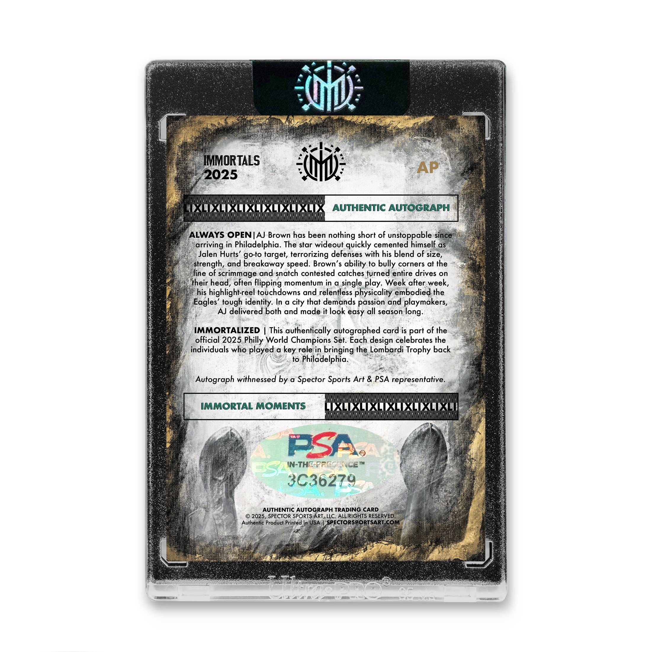 IMMORTAL MOMENTS™ AJ BROWN "ALWAYS OPEN" LIX CHAMPIONS SET