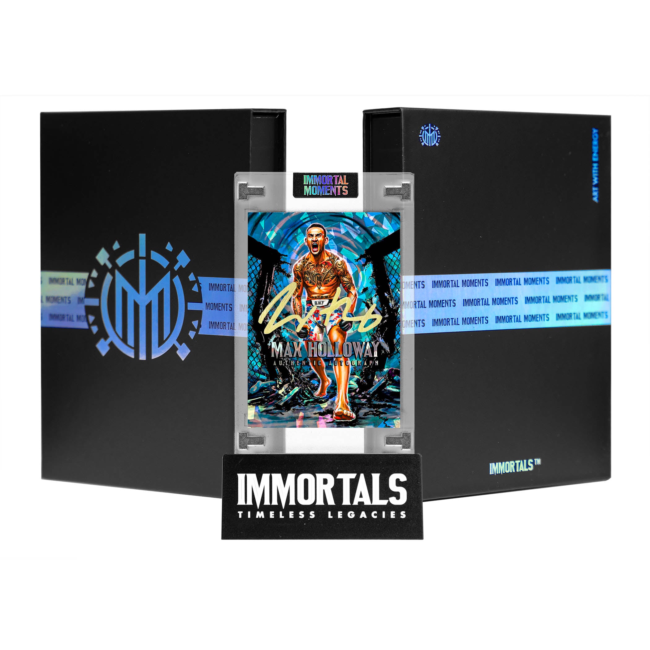 IMMORTAL MOMENTS™ "THROW DOWN" Max Holloway Autograph Collectible