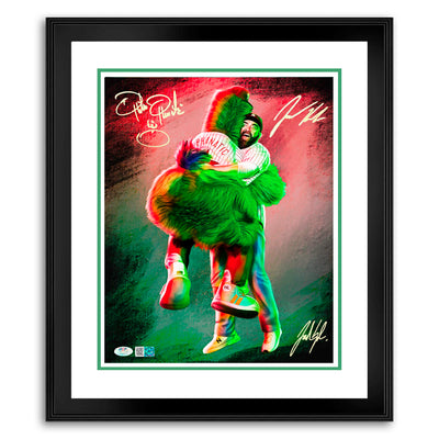 The Phillie Phanatic & Jason Kelce “Best Friends” Triple Autograph