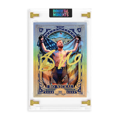 IMMORTAL MOMENTS™ "Freedom Forged" Bo Nickal Autograph Collectible