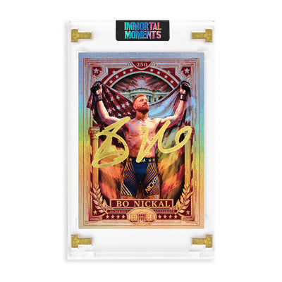 IMMORTAL MOMENTS™ "Freedom Forged" Bo Nickal Autograph Collectible