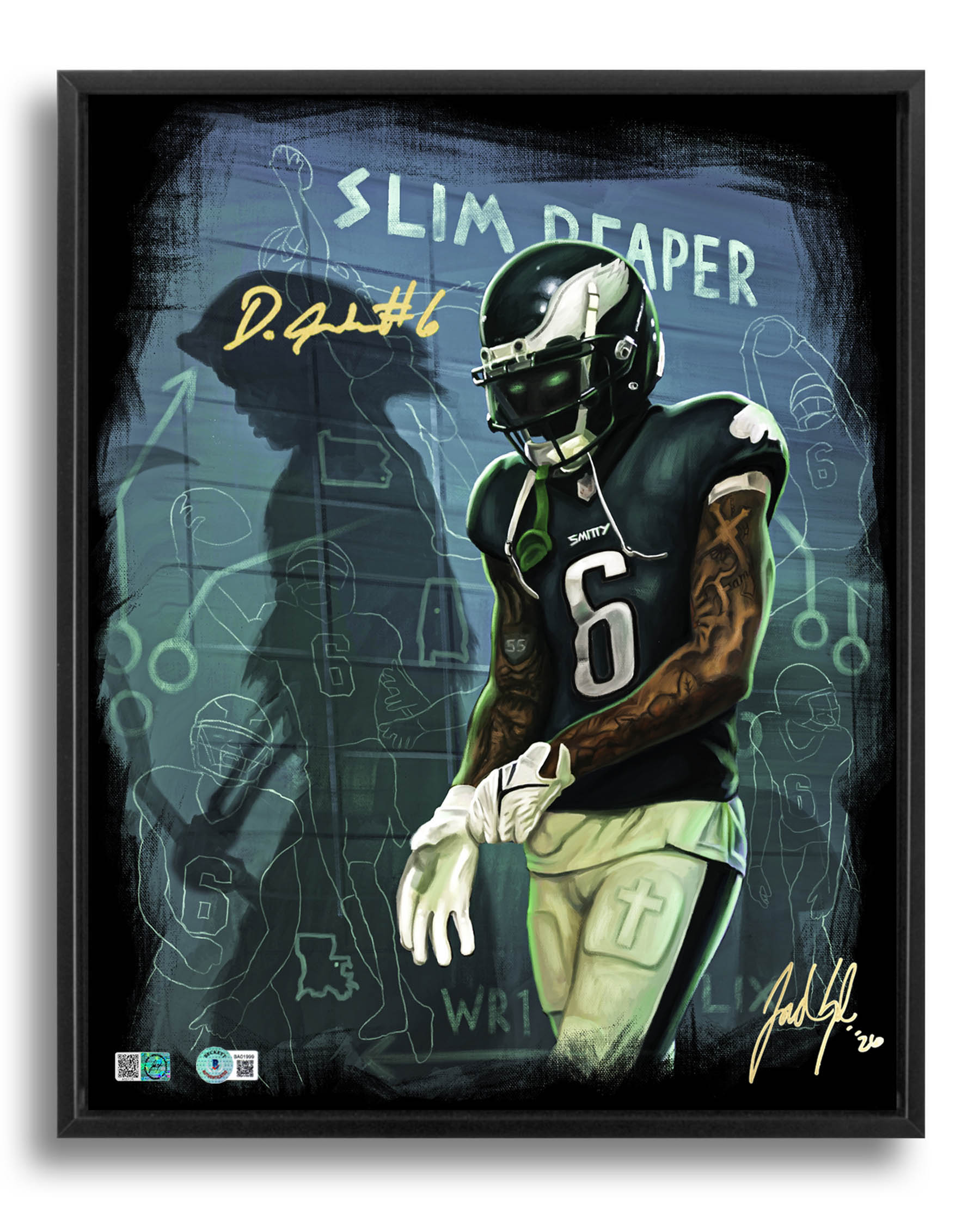 Devonta Smith "PHANTOM SIX" Artist X Athlete Dual Autograph | Pre-Sale Opportunity