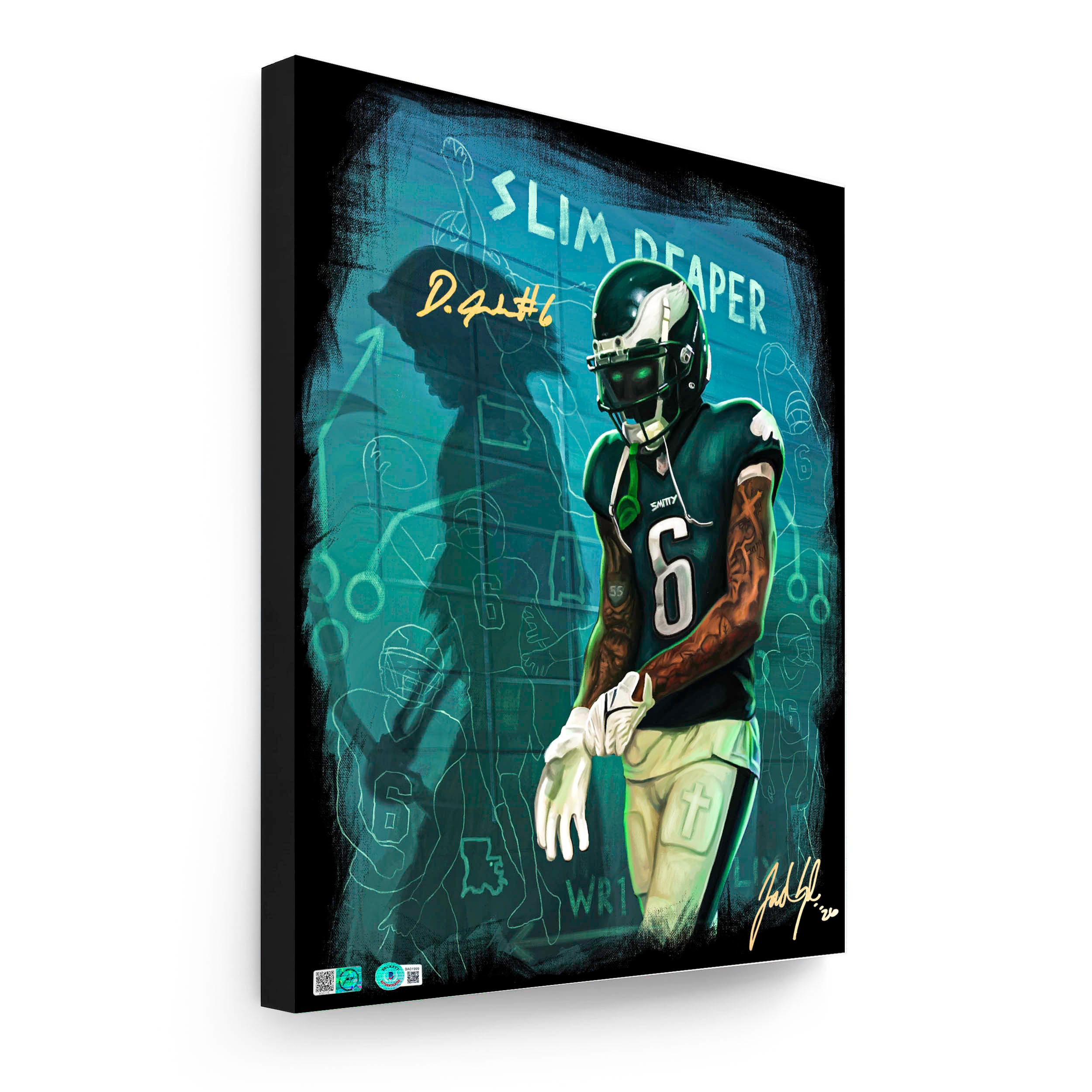 Devonta Smith "PHANTOM SIX" Artist X Athlete Dual Autograph | Pre-Sale Opportunity