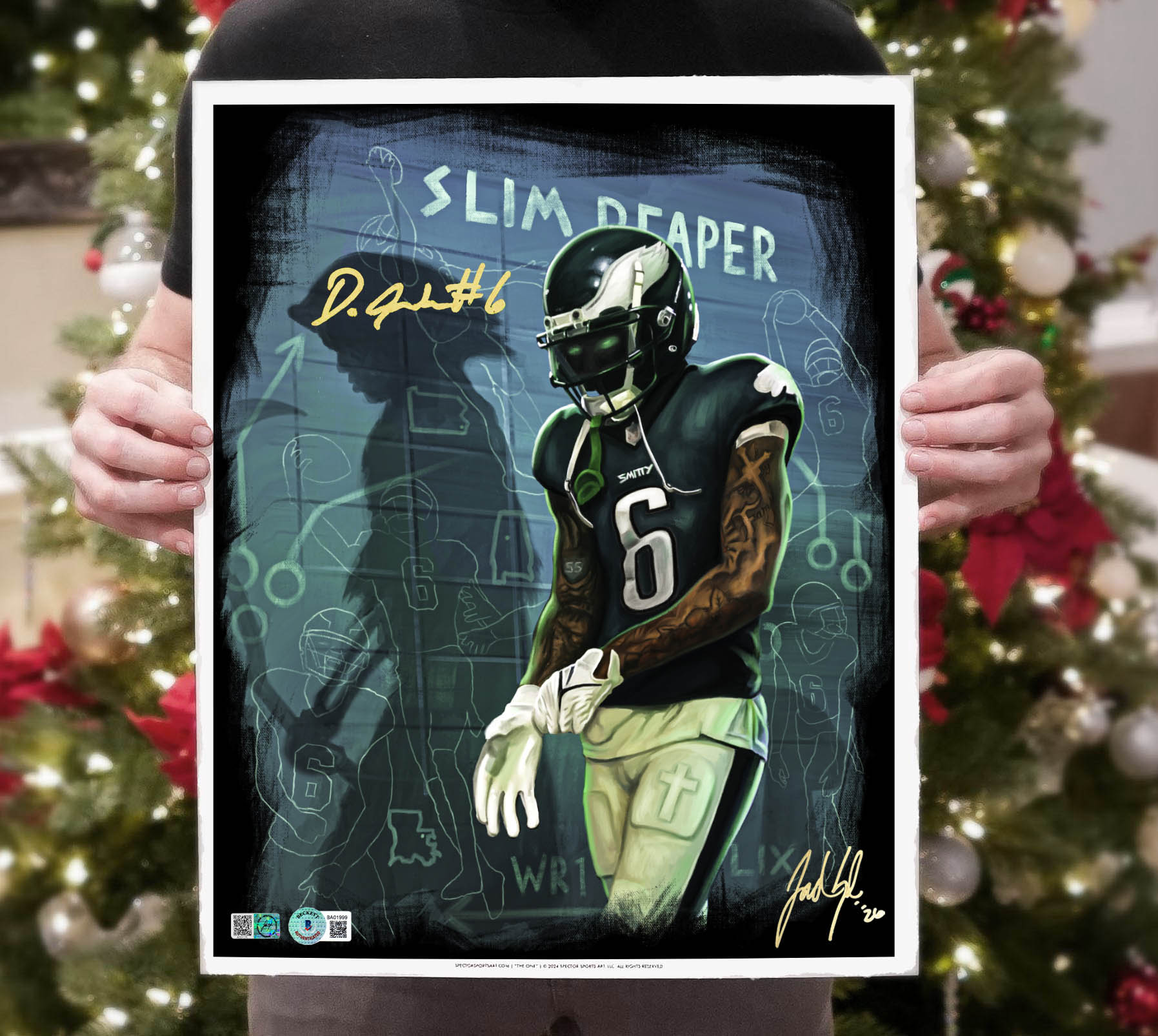 Devonta Smith "PHANTOM SIX" Artist X Athlete Dual Autograph | Pre-Sale Opportunity