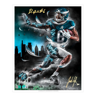 Devonta Smith "SLIM REAPER LEGACY" Artist X Athlete Dual Autograph | Pre-Sale Opportunity (Copy) (Copy)