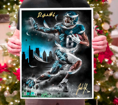 Devonta Smith "SLIM REAPER LEGACY" Artist X Athlete Dual Autograph | Pre-Sale Opportunity (Copy) (Copy)