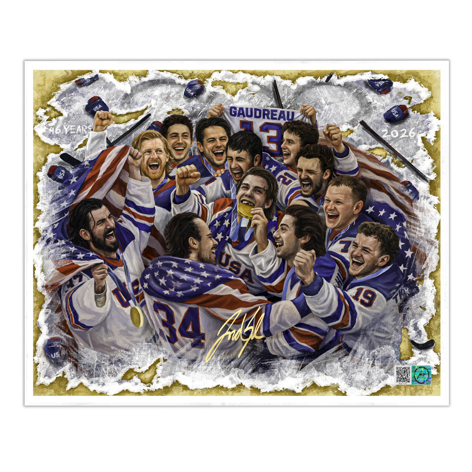 USA Mens Hockey "United In Gold"
