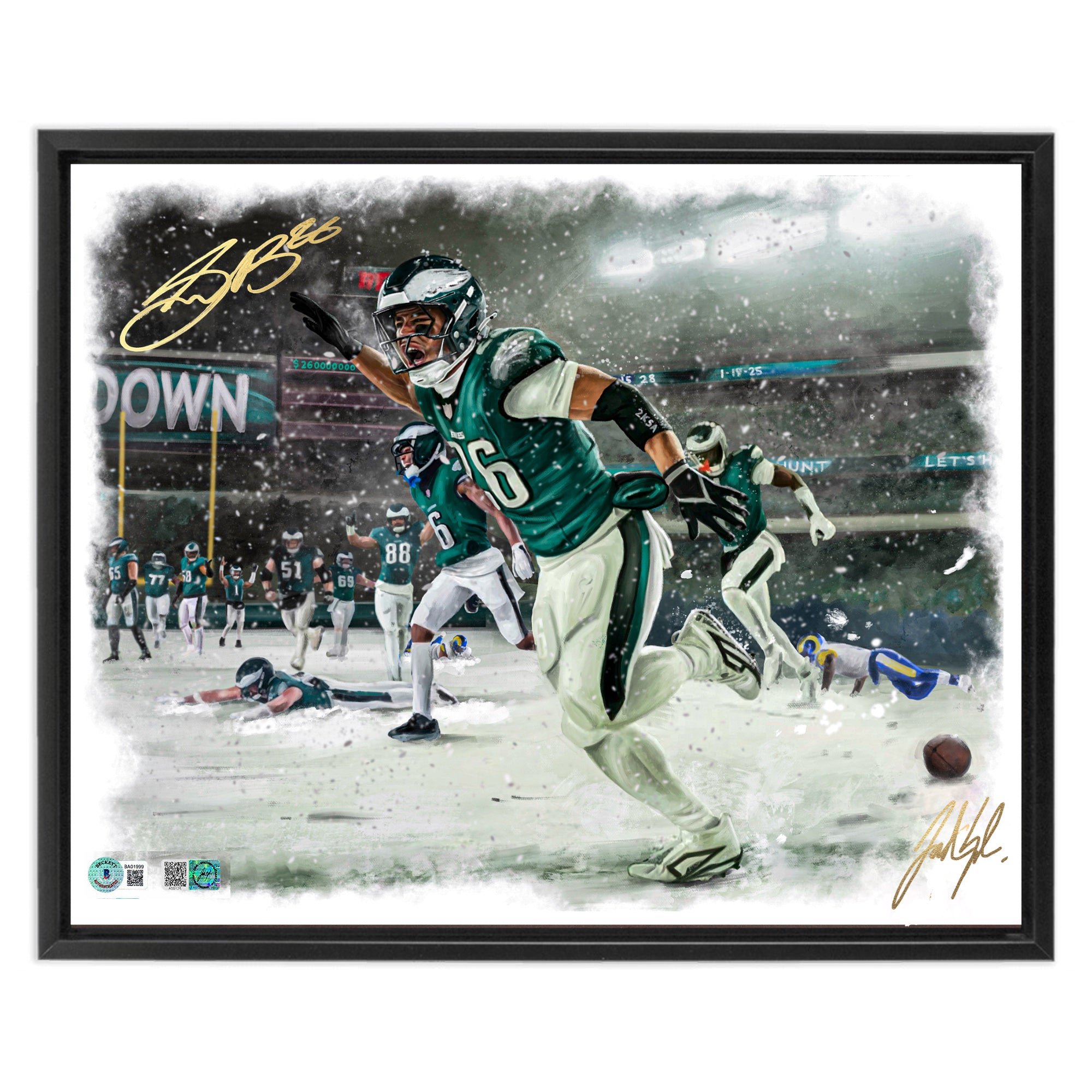 Saquon "HOUSE CALL" Artist X Athlete Dual Autograph | Pre-Sale Opportunity