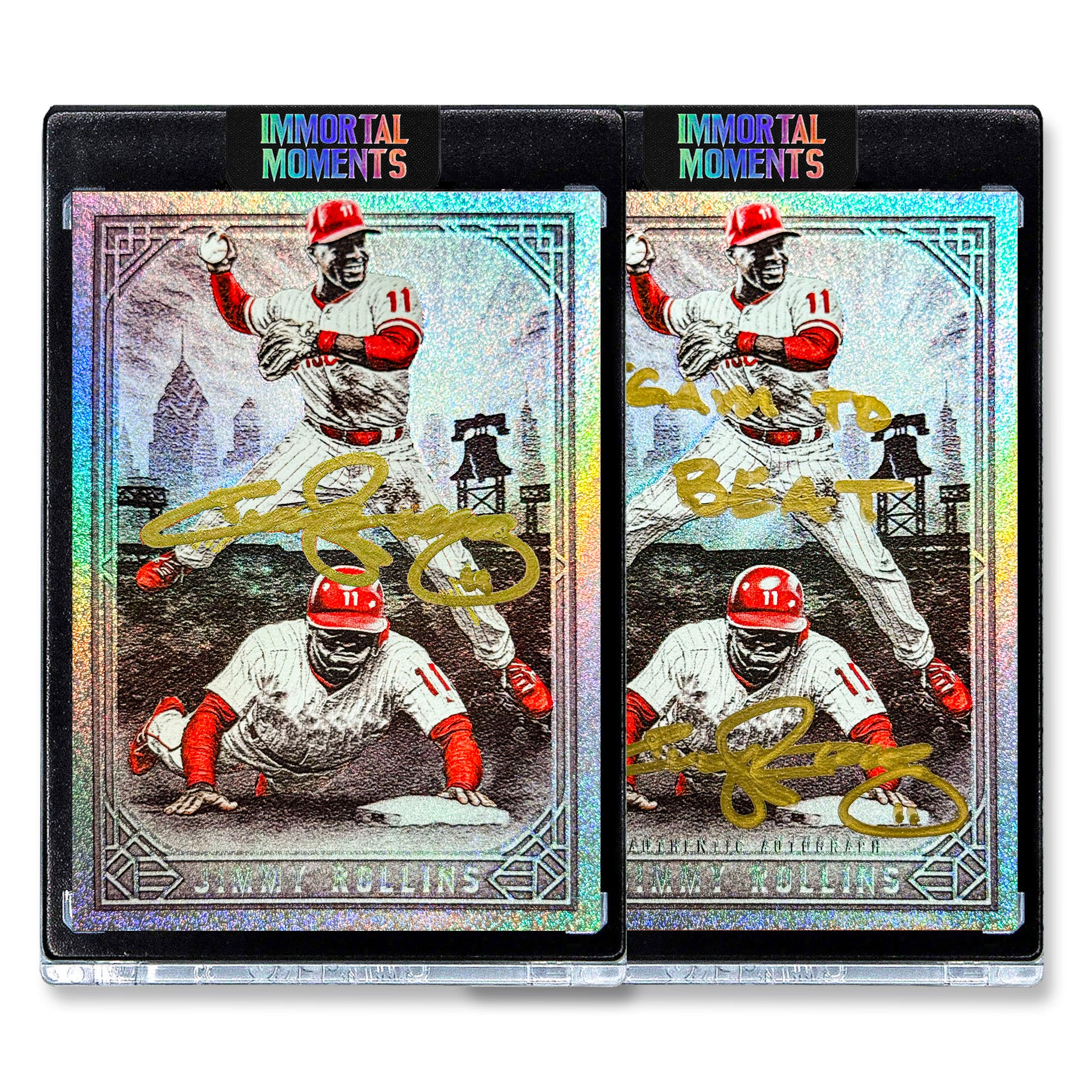 IMMORTAL MOMENTS™ JIMMY ROLLINS "GOLDEN GLOVE" COLLECTIBLE