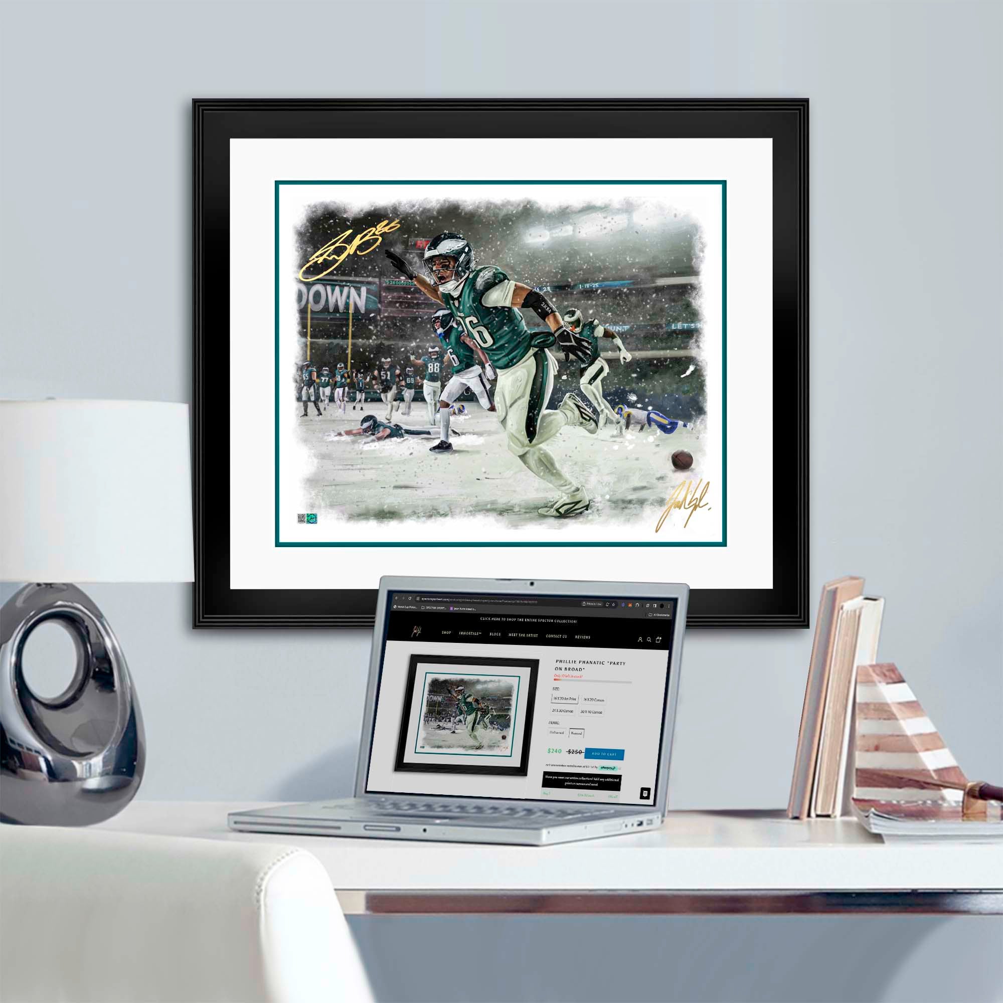 Saquon "HOUSE CALL" Artist X Athlete Dual Autograph | Pre-Sale Opportunity
