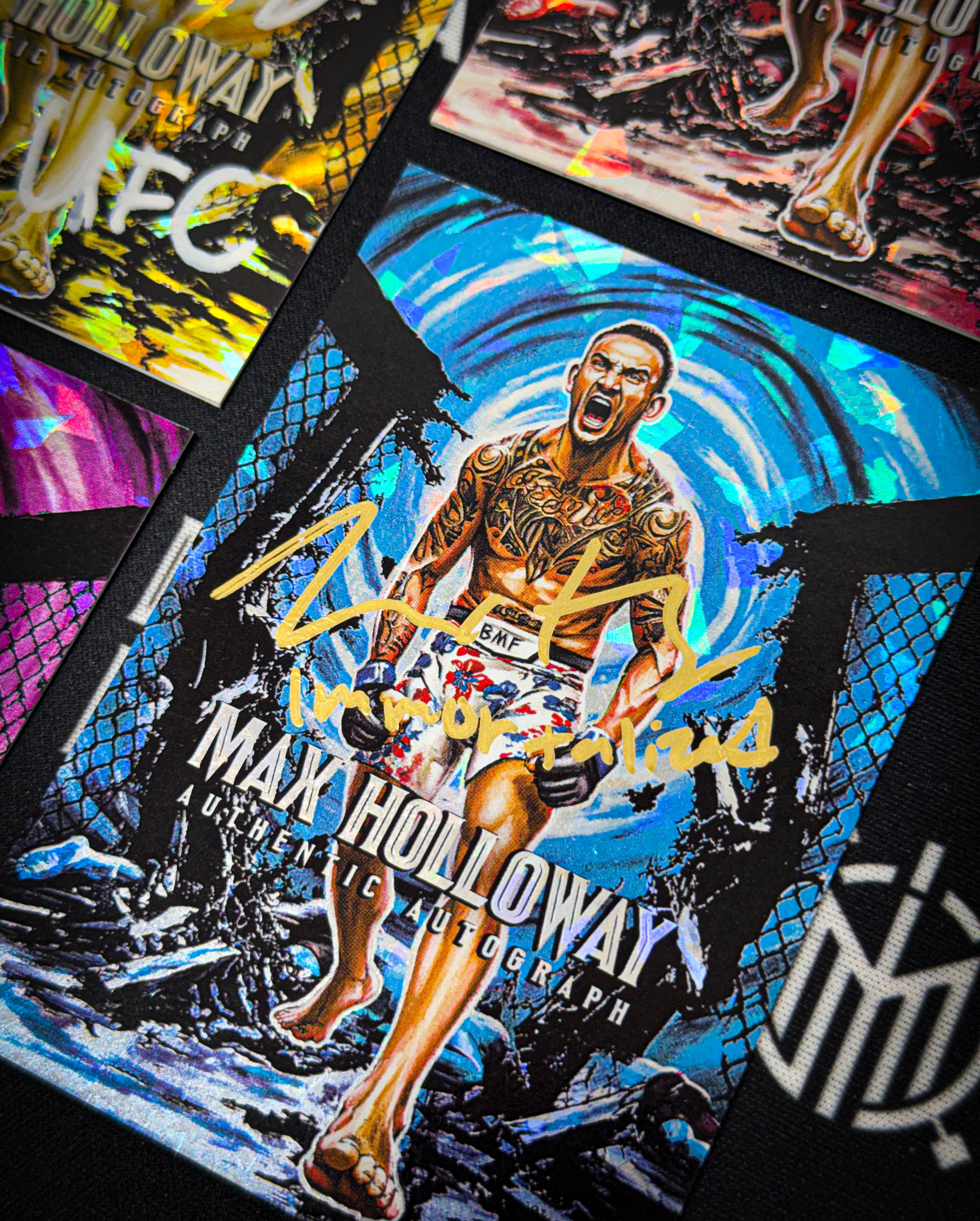 IMMORTAL MOMENTS™ "THROW DOWN" Max Holloway Autograph Collectible