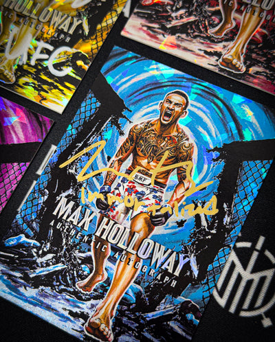 IMMORTAL MOMENTS™ "THROW DOWN" Max Holloway Autograph Collectible