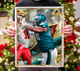 Jalen Carter LIX Champion Artist X Athlete Dual Autograph - Pre Order Opportunity
