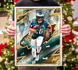 Saquon Barkley LIX Champion Artist X Athlete Dual Autograph - Pre Order Opportunity