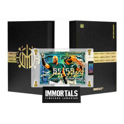 IMMORTAL MOMENTS™ LANE JOHNSON X BRANDON GRAHAM "BUILT TO LAST" LII CHAMPIONS SET