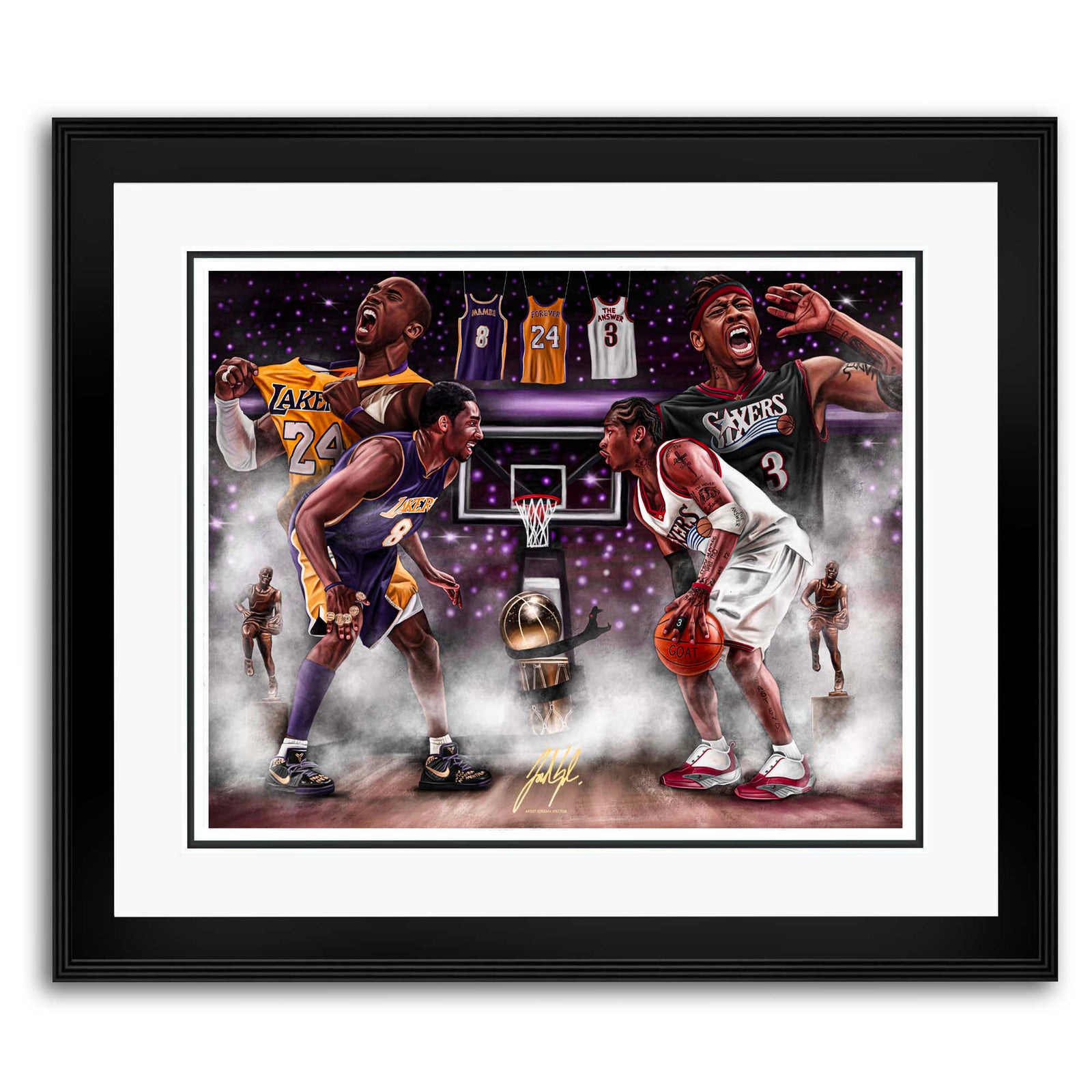 Mamba vs. The Answer “ Pound For Pound” – Spector Sports Art