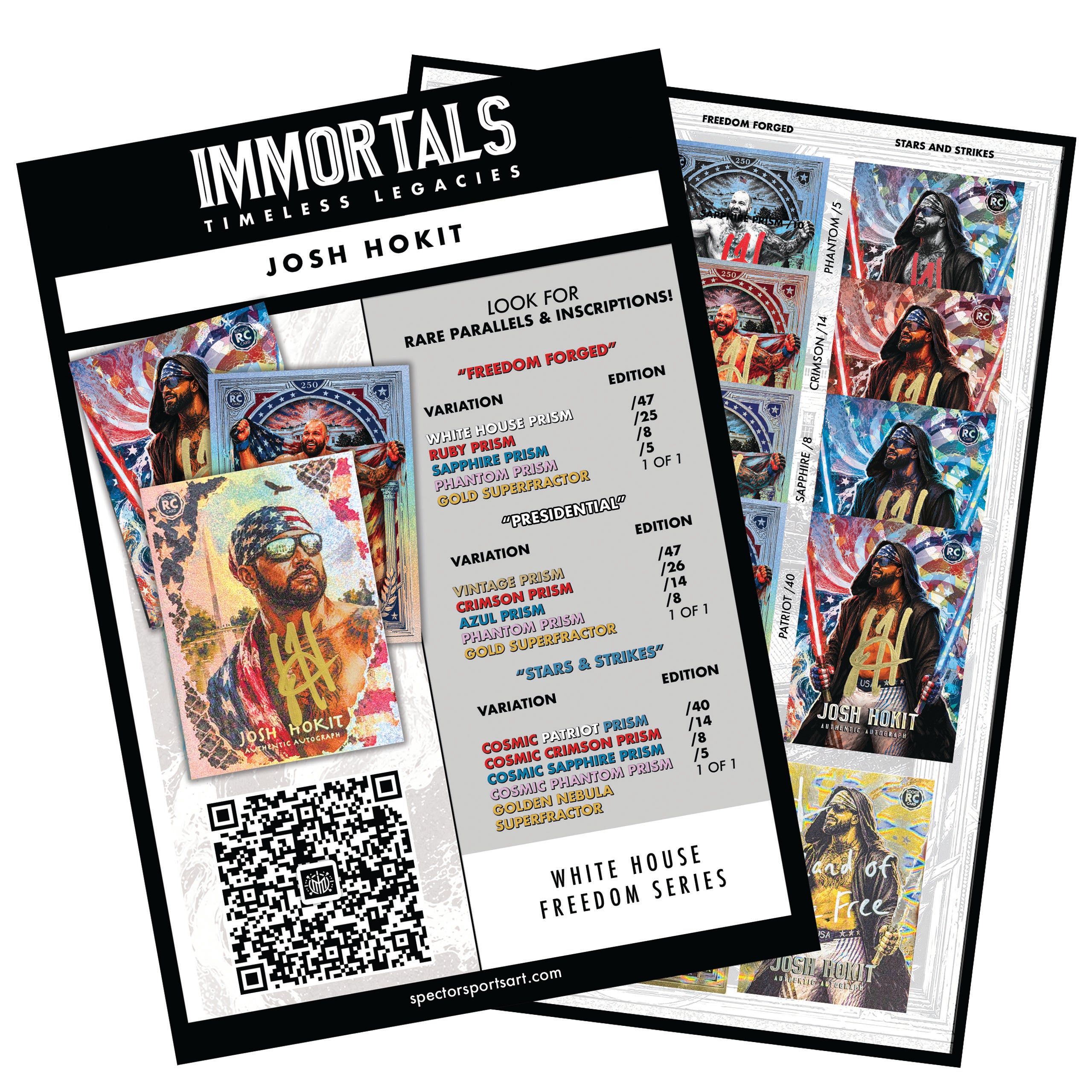 IMMORTAL MOMENTS™ "Stars & Strikes" Josh Hokit Autograph Collectible