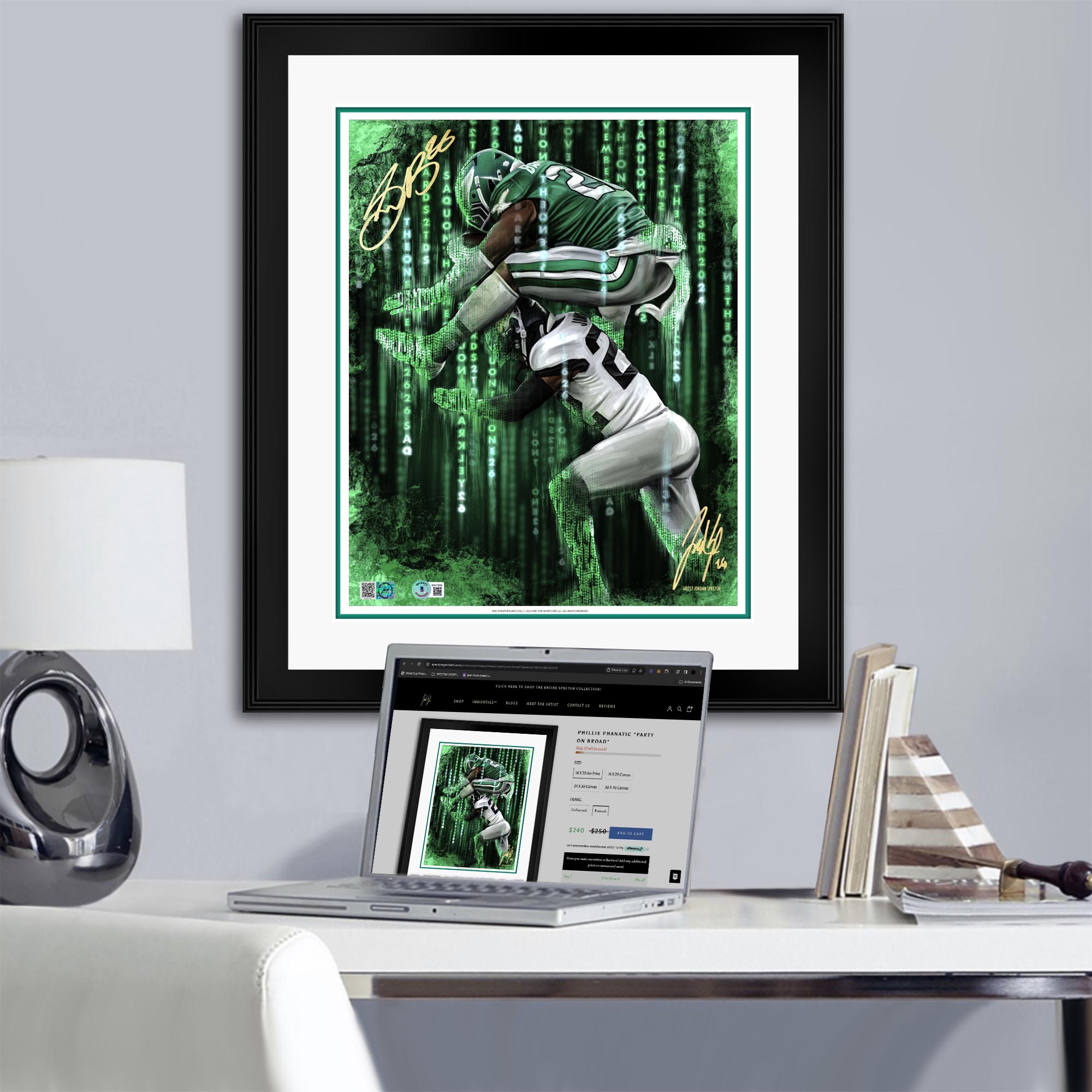 Saquon "THE ONE" Artist X Athlete Dual Autograph | Pre-Sale Opportunity