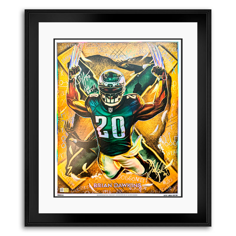 IMMORTALS™ BRIAN DAWKINS "RELENTLESS" LEGACY FINE ART EDITION – DUAL AUTOGRAPH