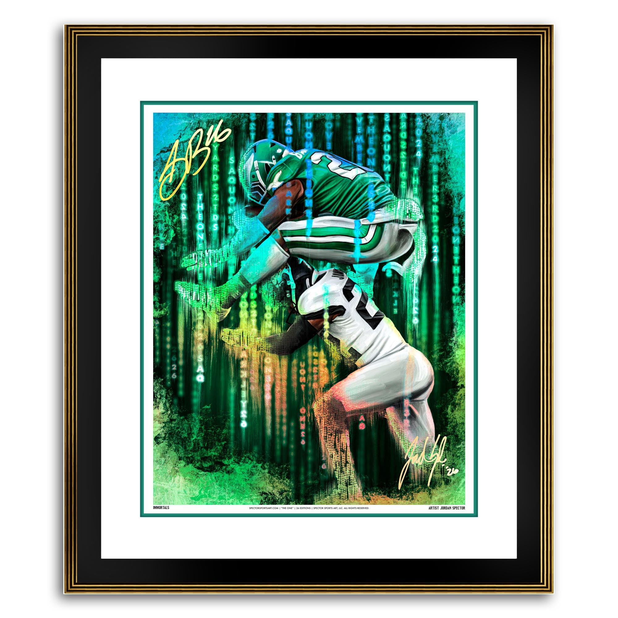 Saquon "THE ONE" Artist X Athlete Dual Autograph | Pre-Sale Opportunity