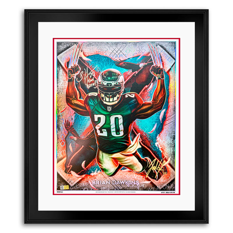 IMMORTALS™ BRIAN DAWKINS "RELENTLESS" LEGACY FINE ART EDITION – DUAL AUTOGRAPH